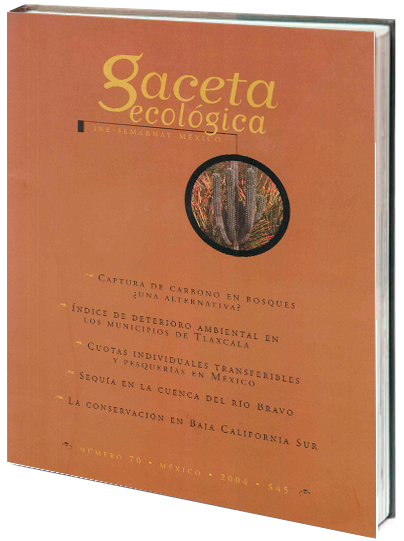 Portada de Gaceta ecológica 70 2004